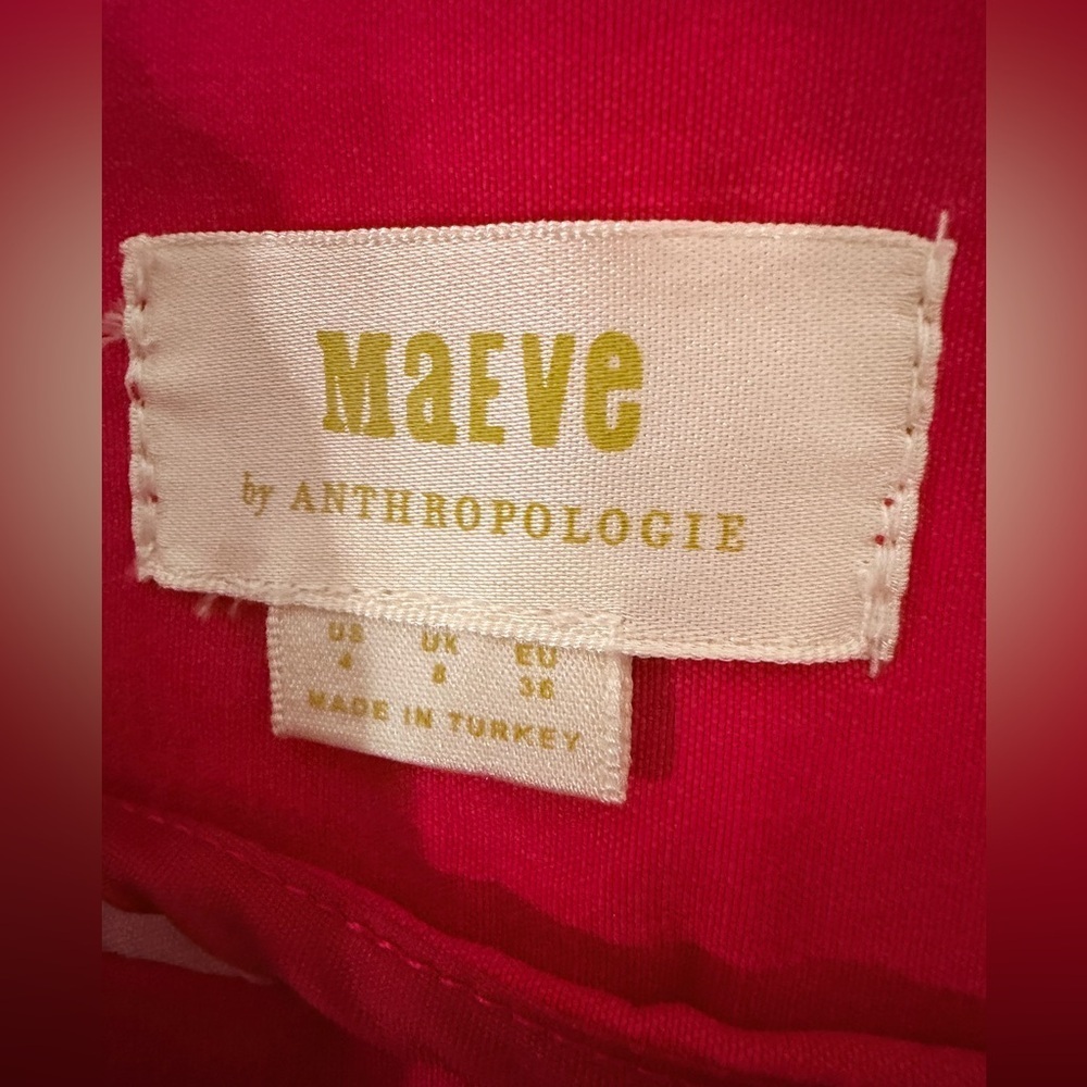 Maeve by Anthropologie Pink Wide-Leg Pants size 4 - Picture 5 of 8
